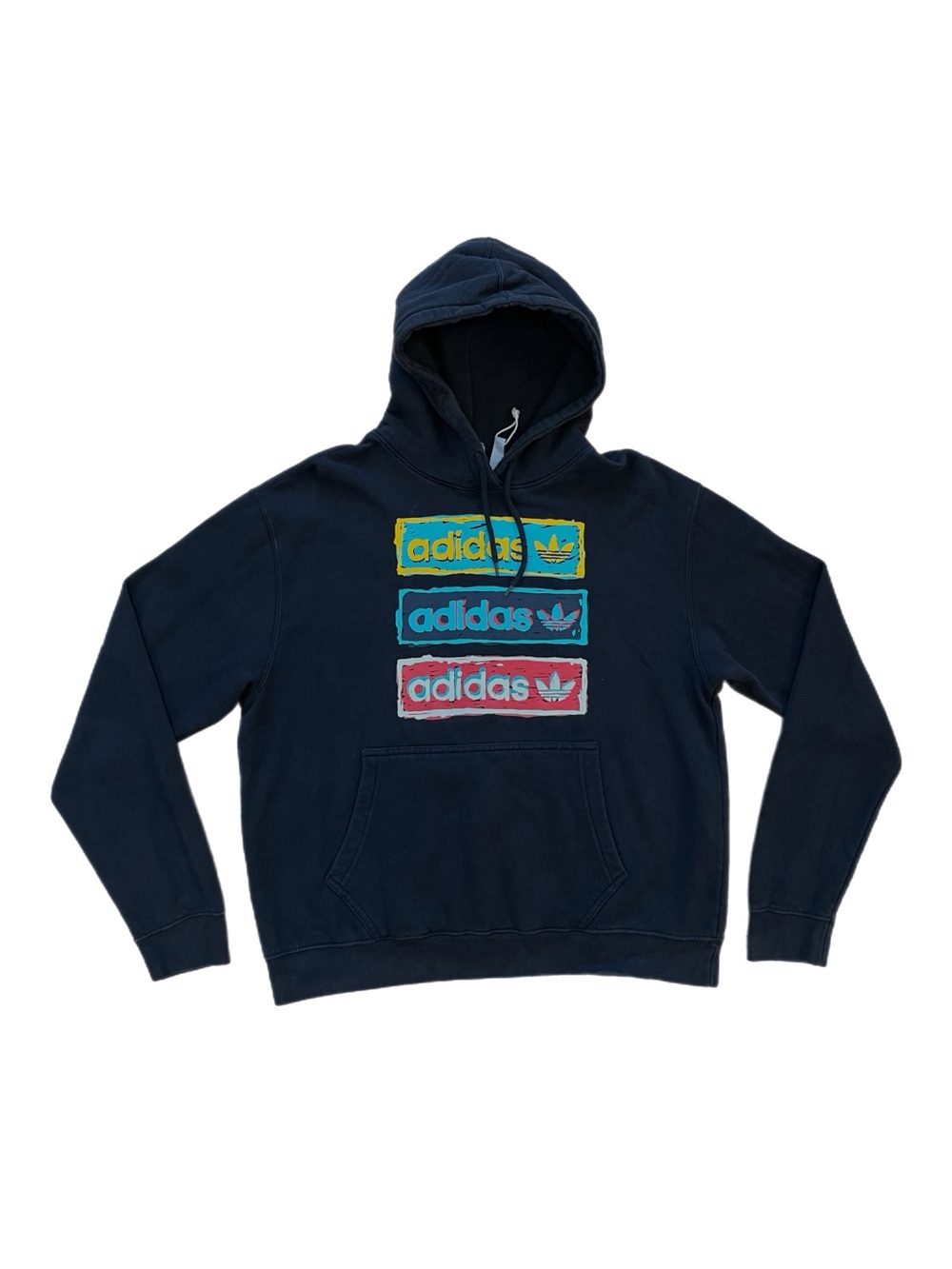 Adidas Fleece Tri Linear Black Hoodie